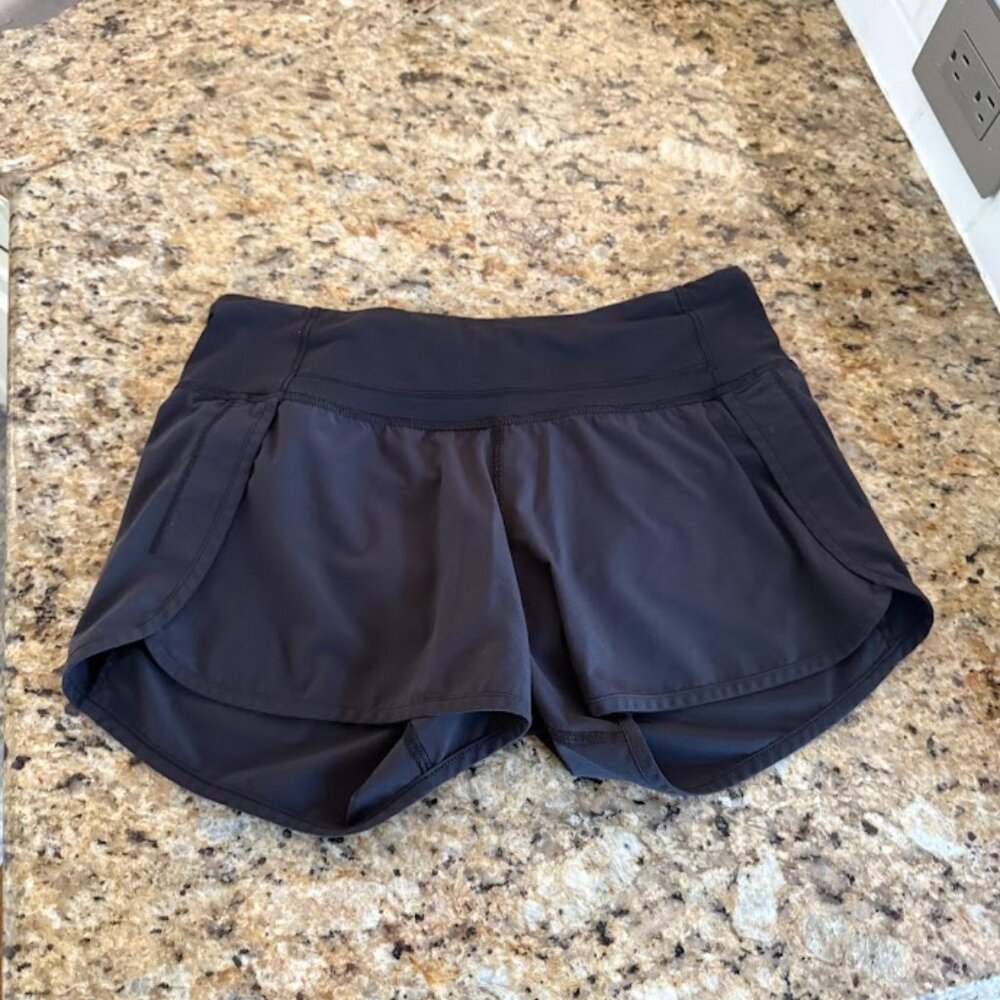 Lululemon black low rise athletic shorts - Size 4